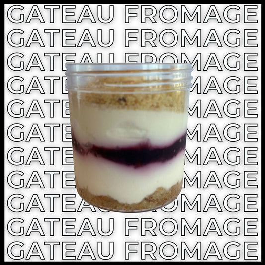 Gateau mousse fromage et petits fruits